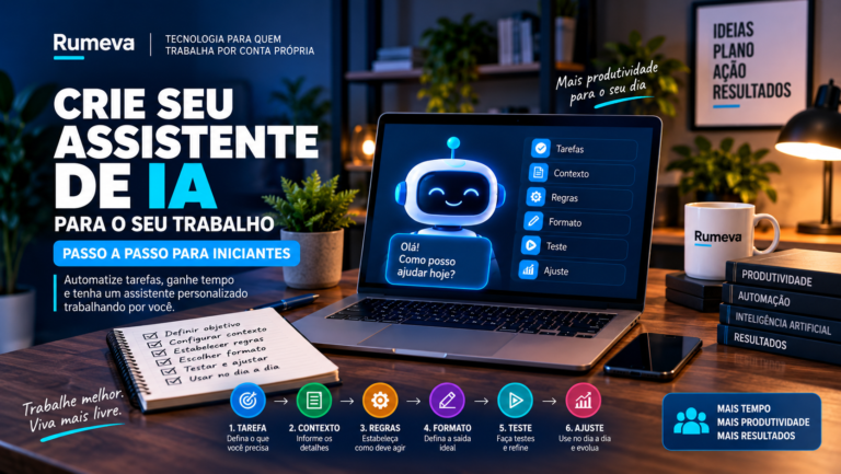 Assistente de inteligência artificial configurado para ajudar em tarefas e organizar o trabalho